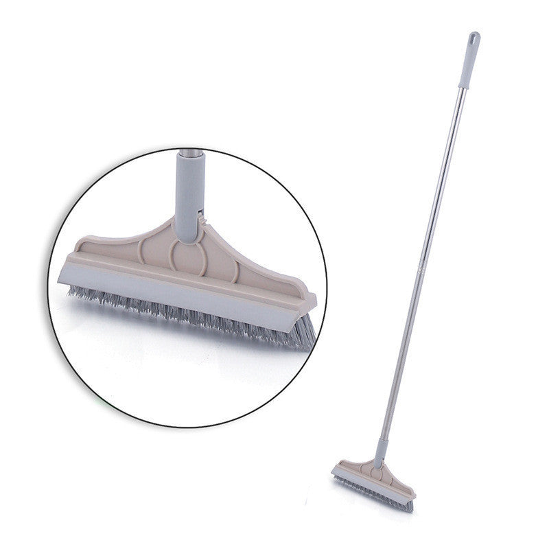 Floor Gap Cleaning hard Bristles Brush floor V-broom Rubber Wiper Glass Bathroom Toilet Tile Water Drying Dust Pet Hair Household Scraper