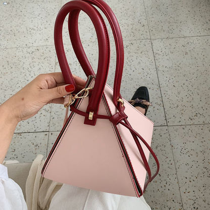 Sleek Triangle Crossbody Bag – Fashionable & Unique Shape