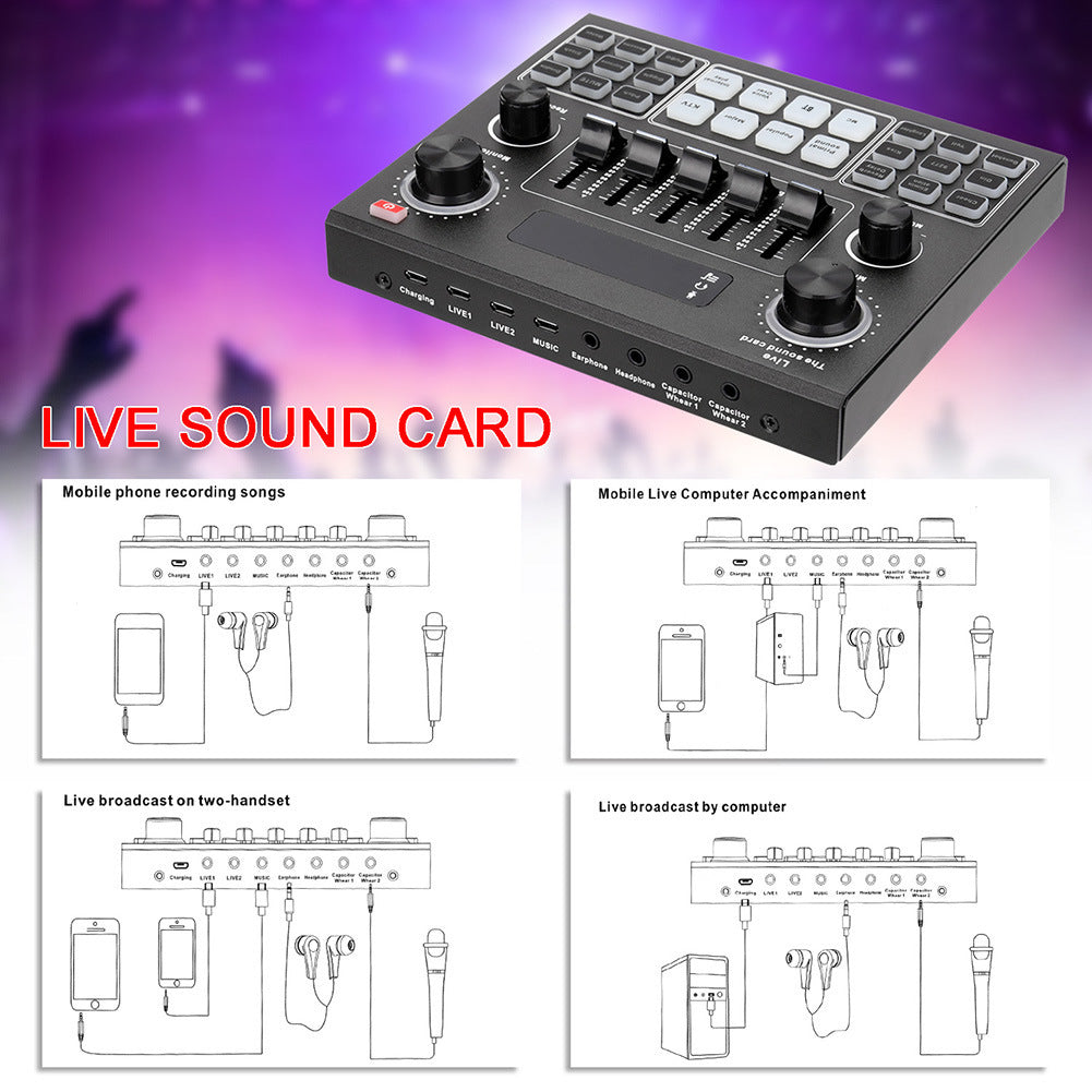 English Version V9 Live Sound Card Set