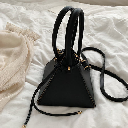 Sleek Triangle Crossbody Bag – Fashionable & Unique Shape