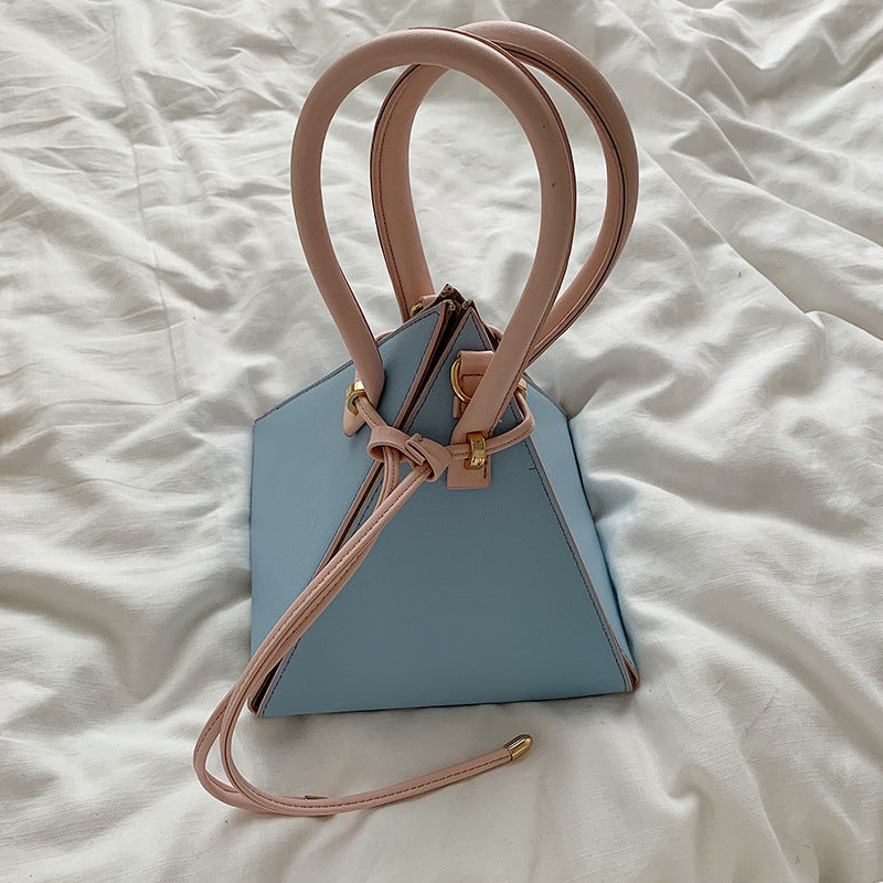 Sleek Triangle Crossbody Bag – Fashionable & Unique Shape