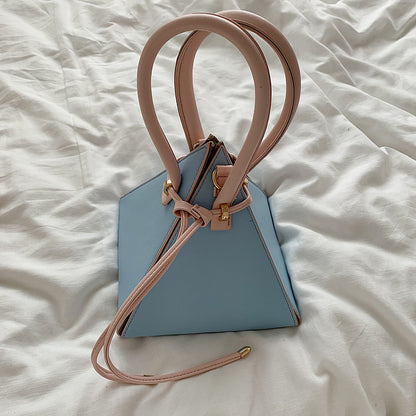 Sleek Triangle Crossbody Bag – Fashionable & Unique Shape