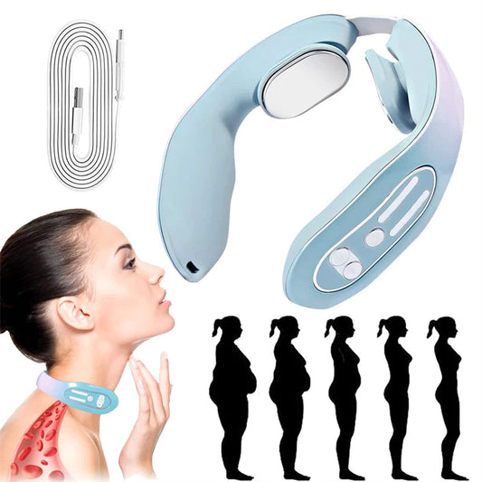 Portable electric neck massager