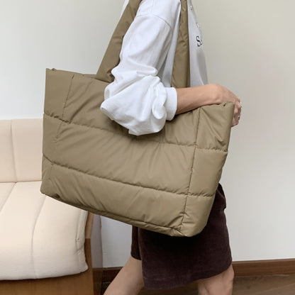 Soft Cotton-filled Tote Bag – Portable and Comfortable Shoulder Bag