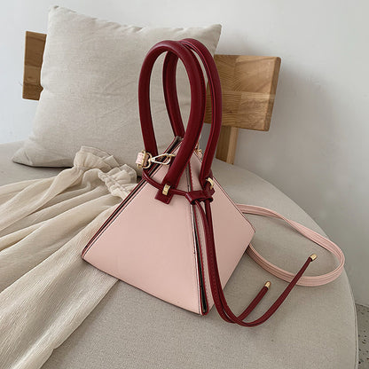 Sleek Triangle Crossbody Bag – Fashionable & Unique Shape