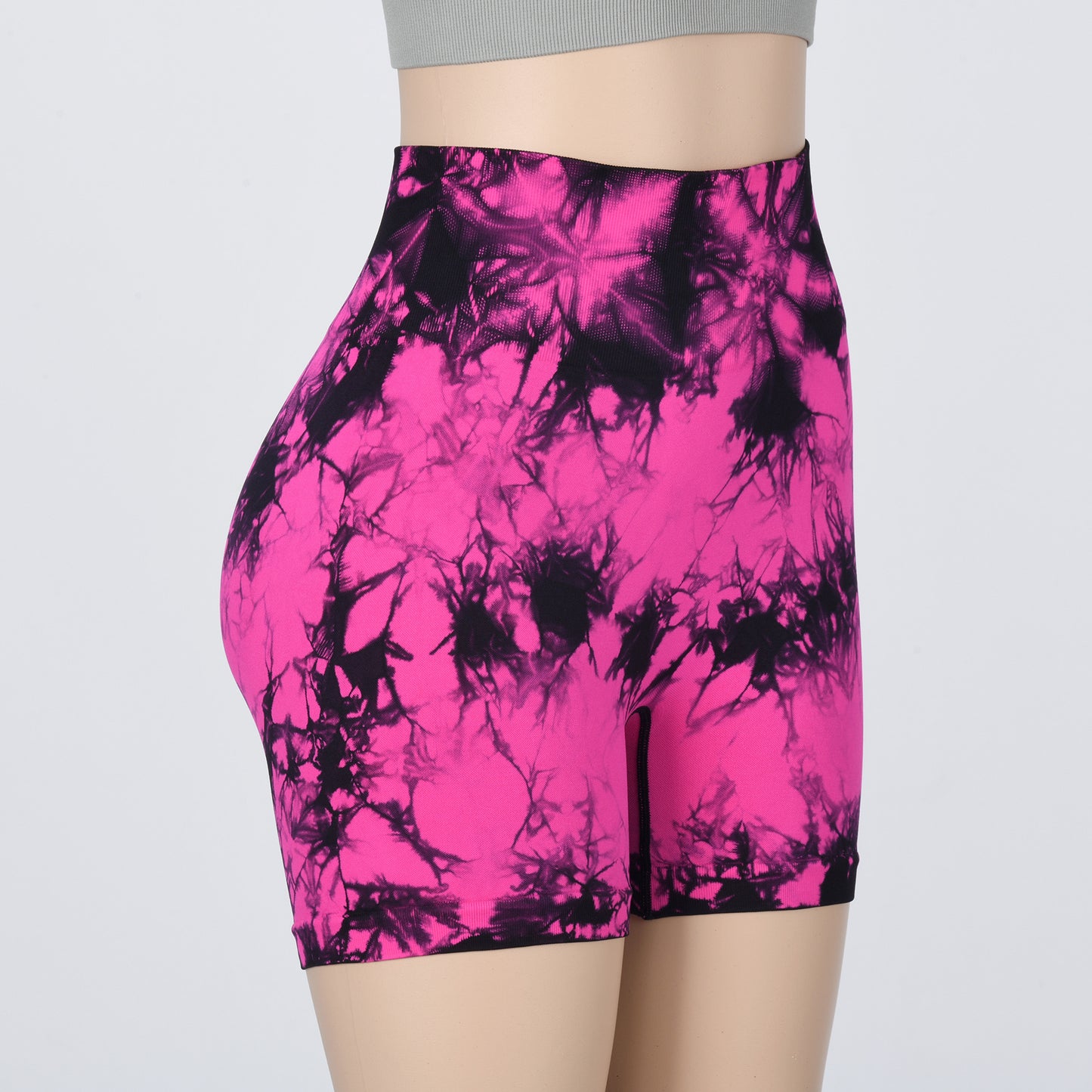 Seamless Tie-dye Sports Shorts – Stylish Workout Shorts for Comfort and Performance