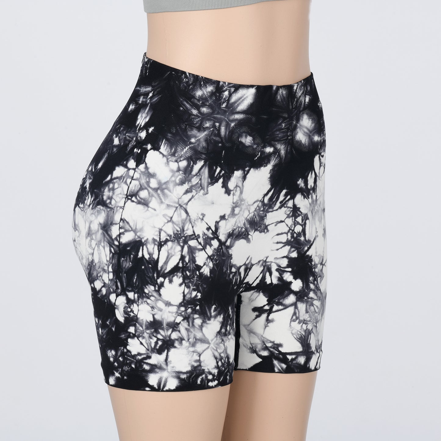 Seamless Tie-dye Sports Shorts – Stylish Workout Shorts for Comfort and Performance