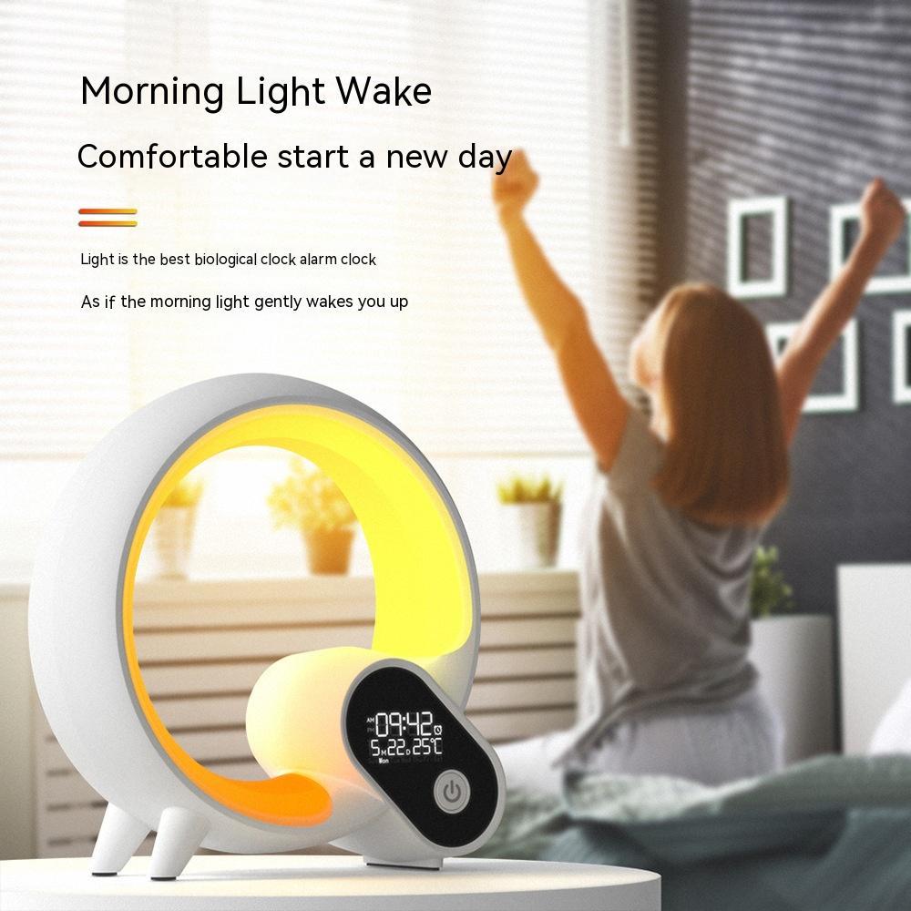 Colorful Atmosphere Light Clock – LED Lighting for a Soothing Wake-Up Experience