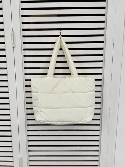 Soft Cotton-filled Tote Bag – Portable and Comfortable Shoulder Bag