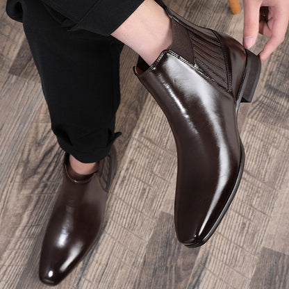 Men’s Pointed Toe Chelsea Boots – Sleek & Stylish for a Sharp Look