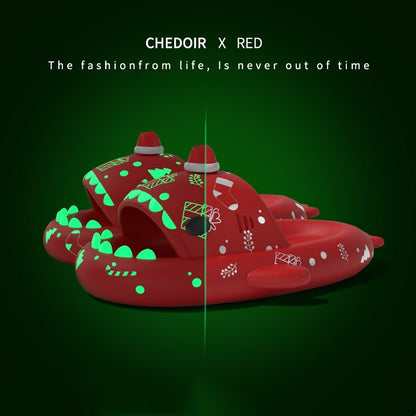 Holiday-Themed Luminous Slippers for Women and Men – Brighten Up Your Festive Season