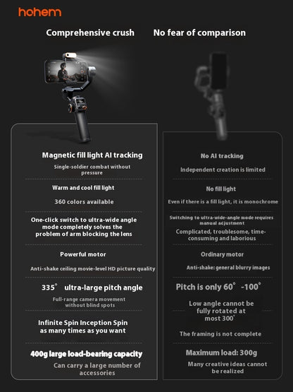 Vast Mobile Phone Stabilizer AI Face Tracking