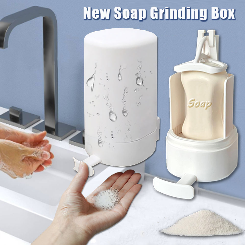 Wall-Mounted Soap Grinder Dispenser and Organizer for Restaurants, Kitchens, Offices, Gyms, and Hotels