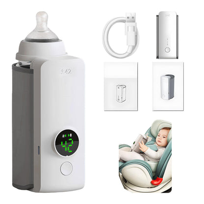 Cordless Portable Baby Bottle Warmer - Essential Travel Accessory for Parents