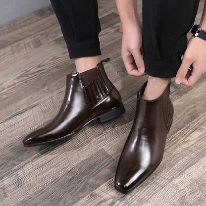 Men’s Pointed Toe Chelsea Boots – Sleek & Stylish for a Sharp Look