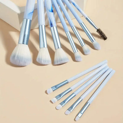 12pcs Ultra Soft Makeup Brush Set – Complete Travel Kit for Face & Eyes