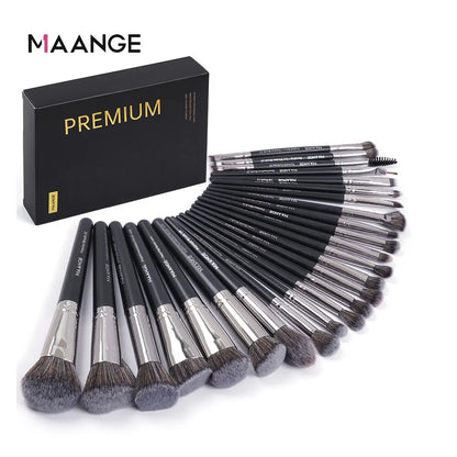 MAANGE 25-Piece Professional Makeup Brush Set – Face & Eye Beauty Kit