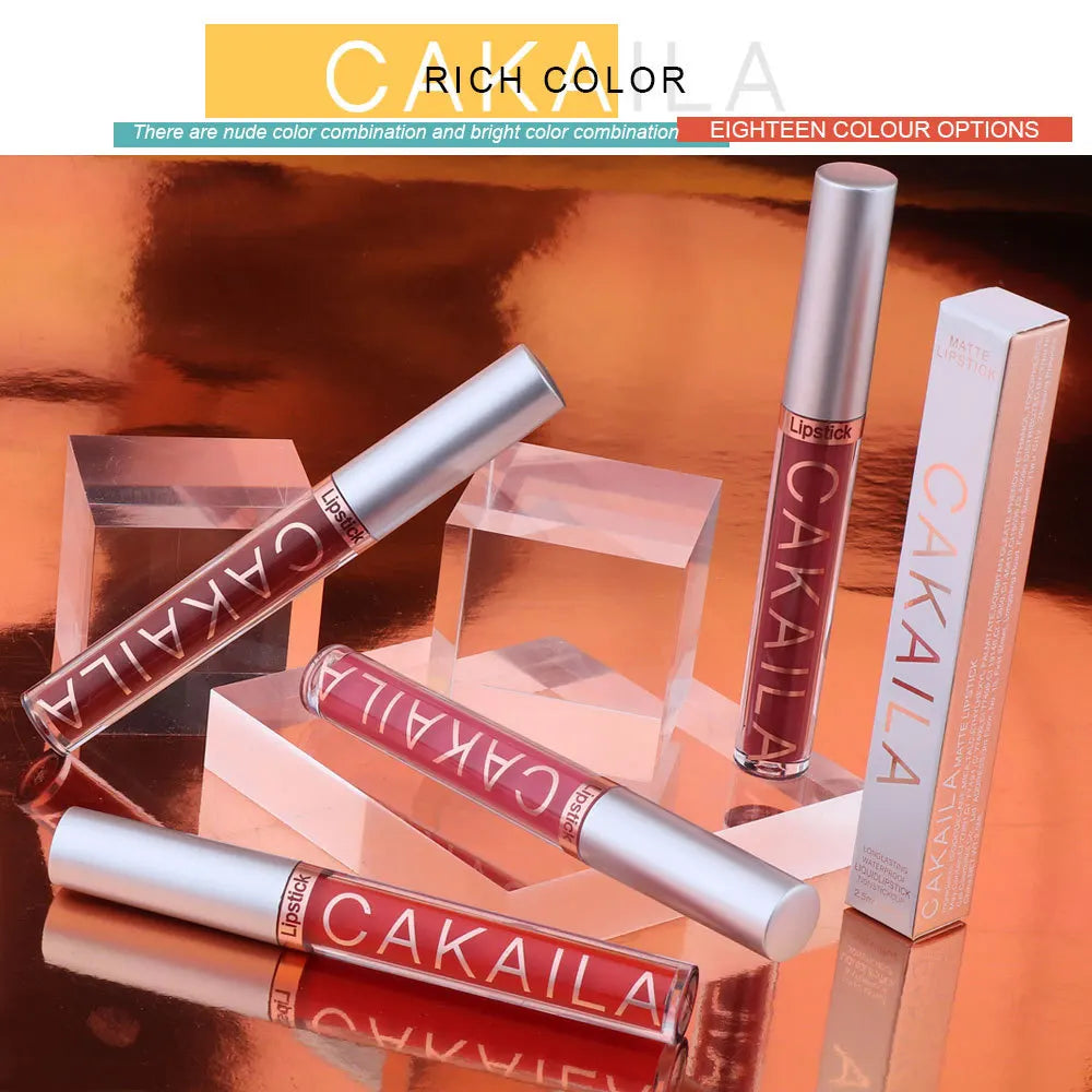 Matte Waterproof Lip Gloss – Non-Stick & Long-Lasting