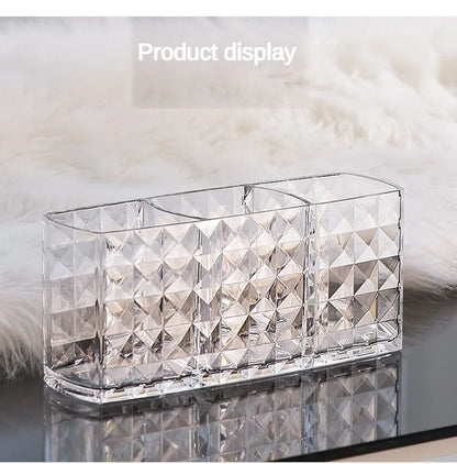 Diamond Patterned Mirror Storage Box – Elegant & Functional