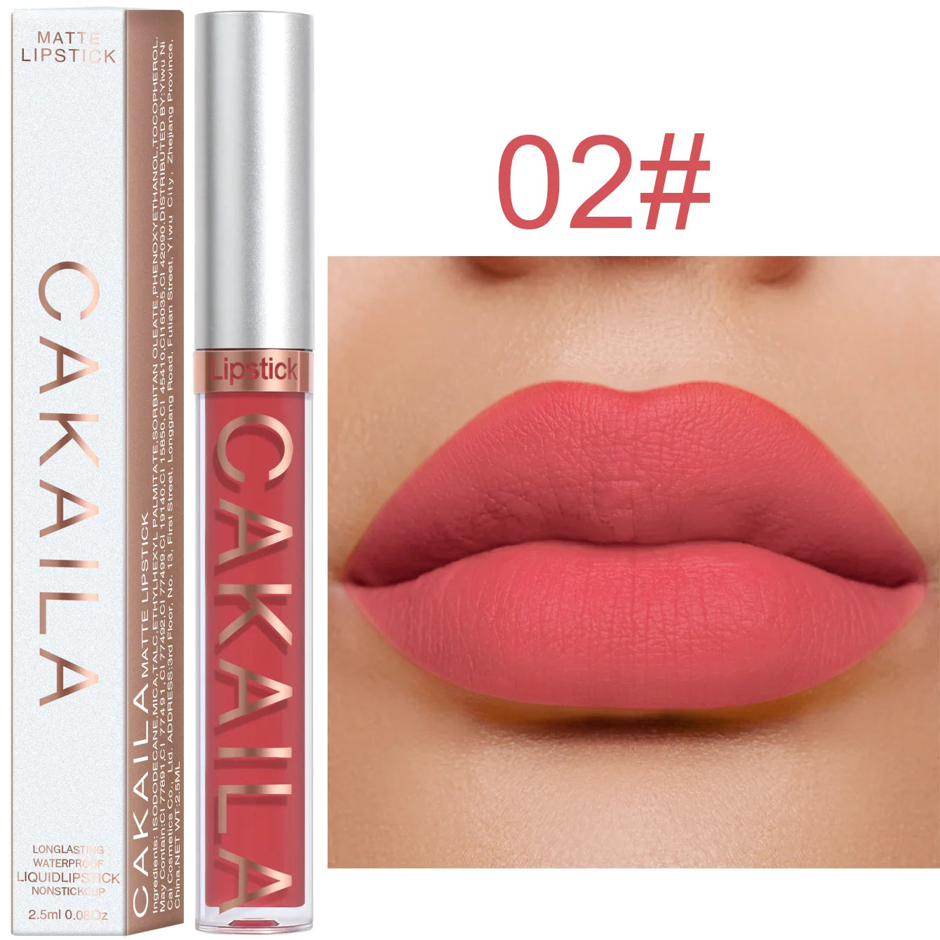 Matte Waterproof Lip Gloss – Non-Stick & Long-Lasting