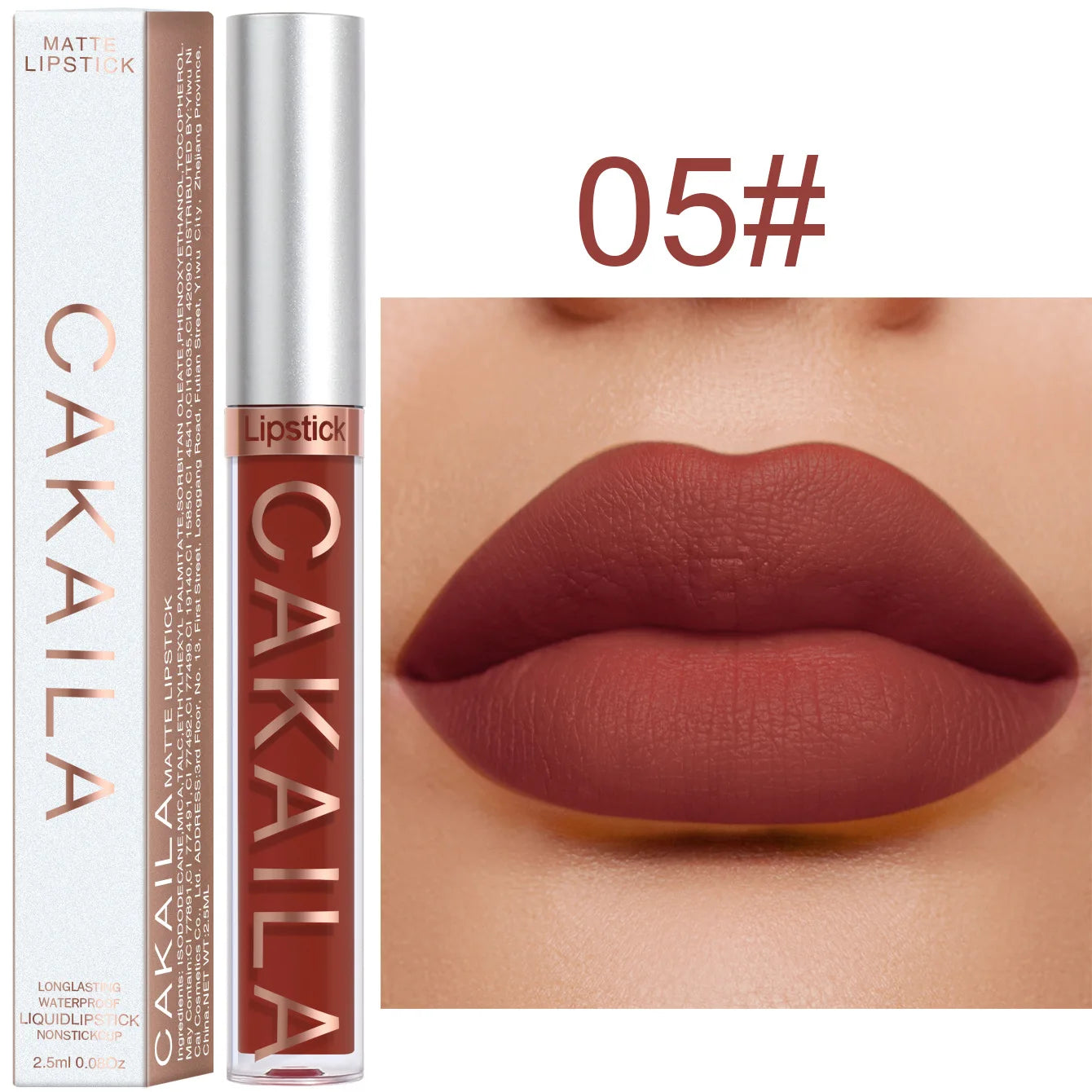 Matte Waterproof Lip Gloss – Non-Stick & Long-Lasting