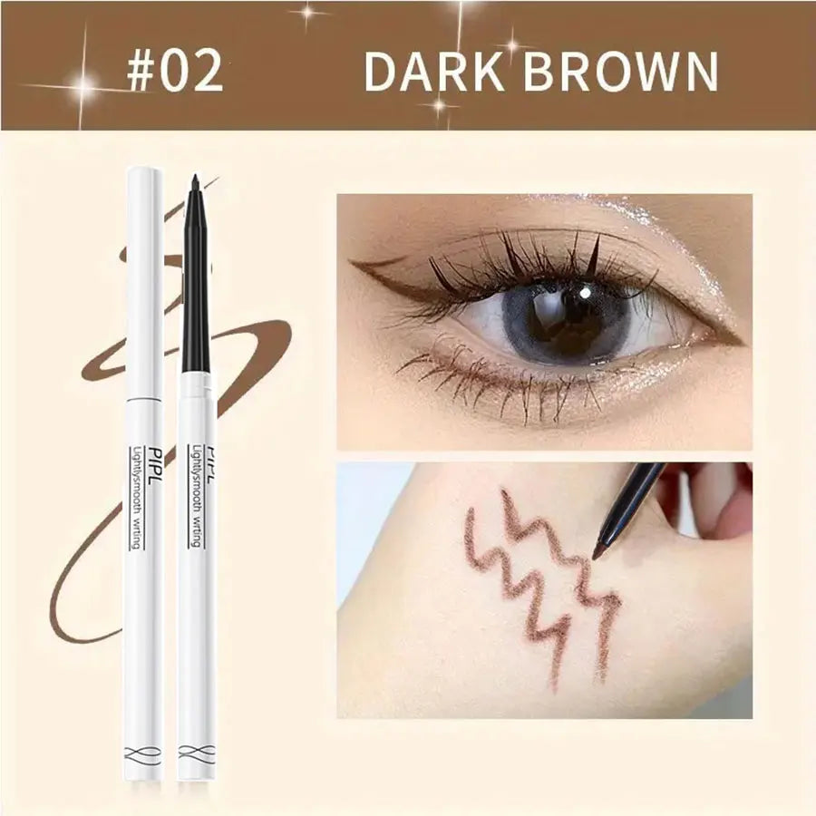 Waterdrop Silky Eyeliner Gel Pen – Waterproof, Black/Brown for Eyelids & Crease