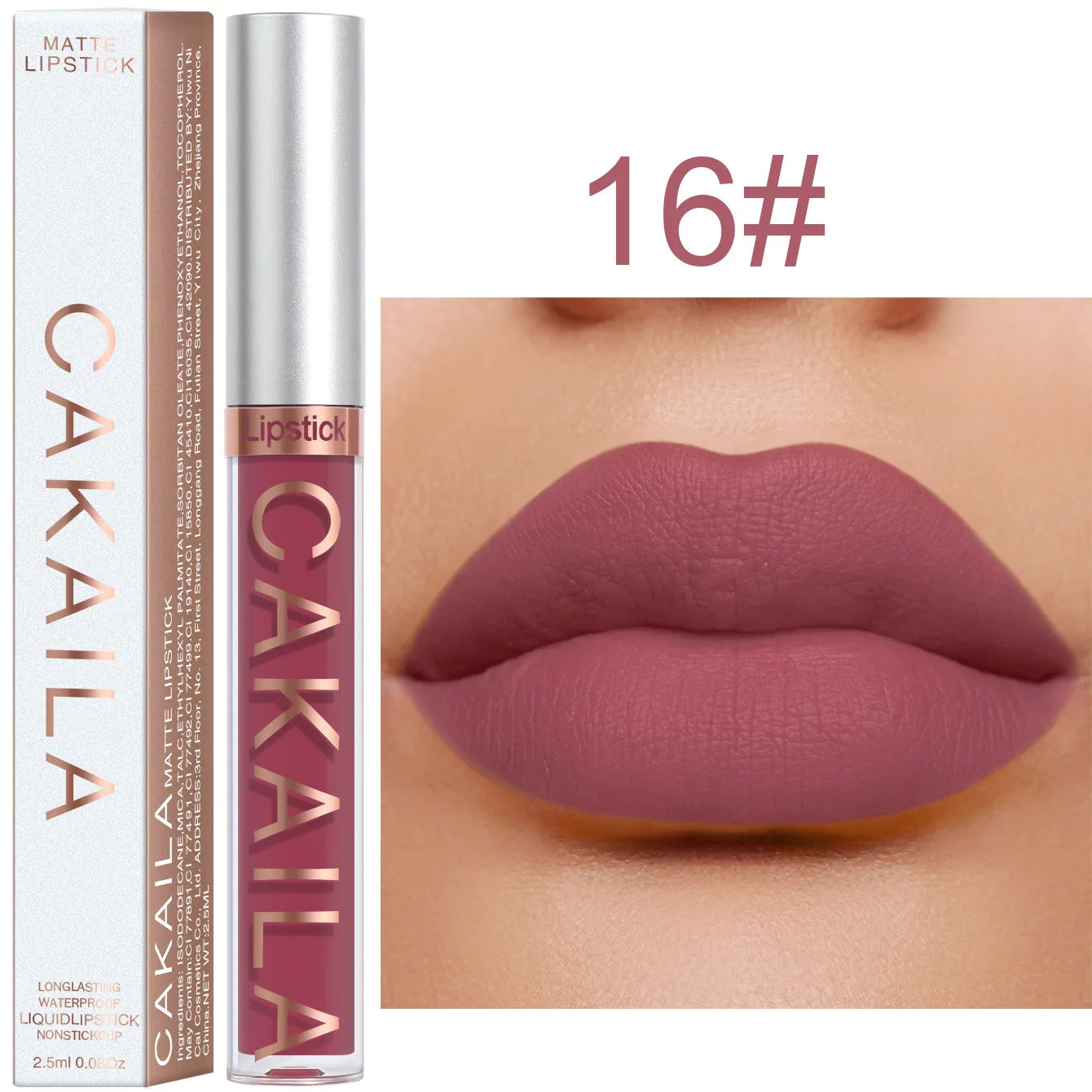 Matte Waterproof Lip Gloss – Non-Stick & Long-Lasting