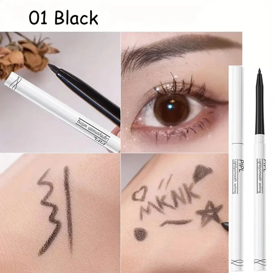 Waterdrop Silky Eyeliner Gel Pen – Waterproof, Black/Brown for Eyelids & Crease