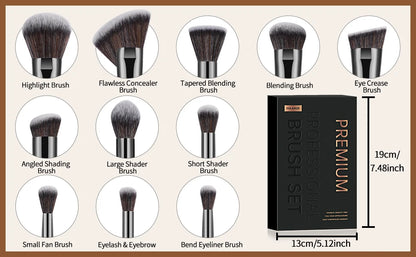 MAANGE 25-Piece Professional Makeup Brush Set – Face & Eye Beauty Kit