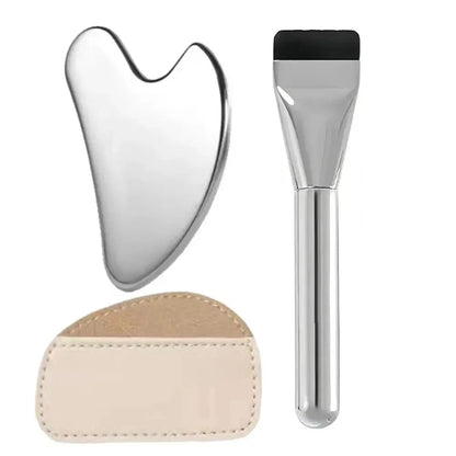 Stainless Steel Makeup Spatula & Mixing Stick Set – Perfect for Foundation & Eyeshadow