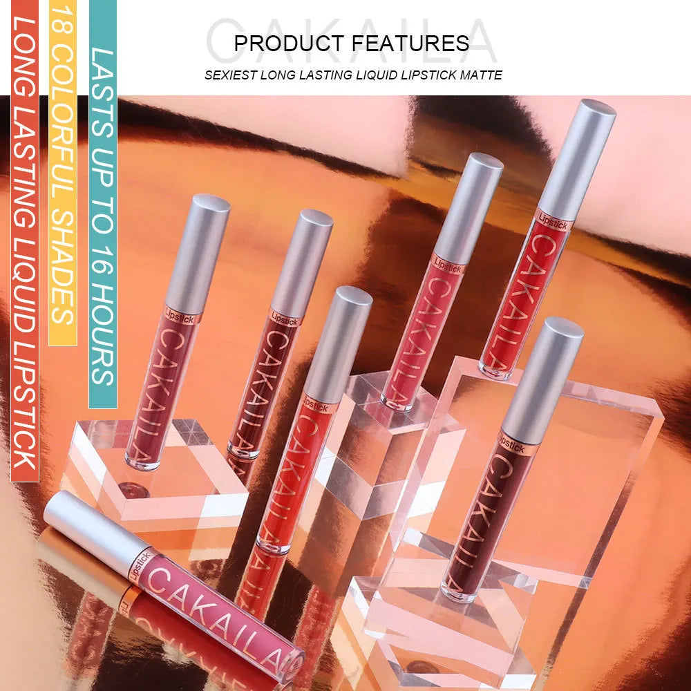 Matte Waterproof Lip Gloss – Non-Stick & Long-Lasting