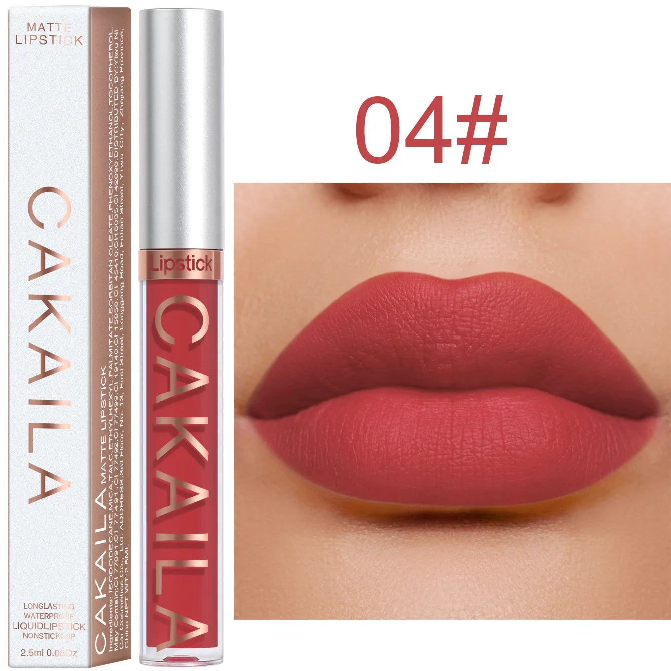 Matte Waterproof Lip Gloss – Non-Stick & Long-Lasting