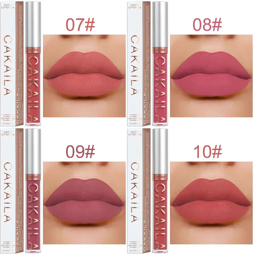 Matte Waterproof Lip Gloss – Non-Stick & Long-Lasting