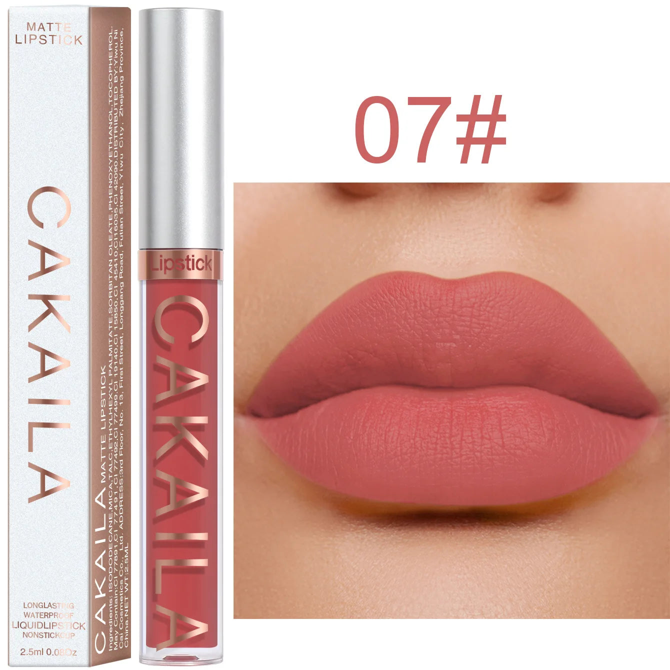 Matte Waterproof Lip Gloss – Non-Stick & Long-Lasting