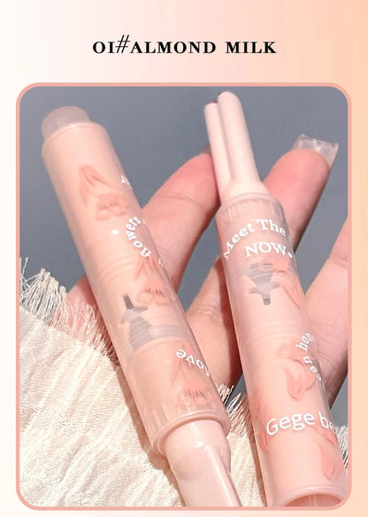 Gege Bear Honey Lipstick Pen – Moisturizing Jelly Gloss with Floral Words