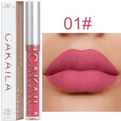 Matte Waterproof Lip Gloss – Non-Stick & Long-Lasting