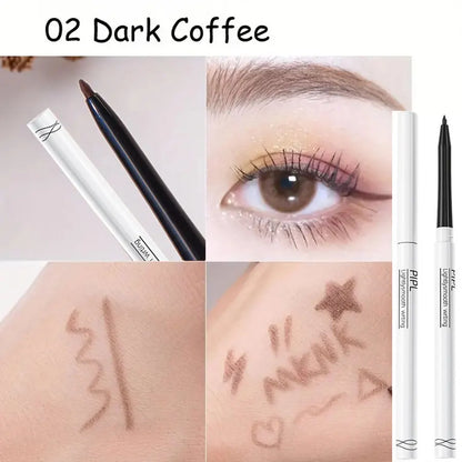 Waterdrop Silky Eyeliner Gel Pen – Waterproof, Black/Brown for Eyelids & Crease