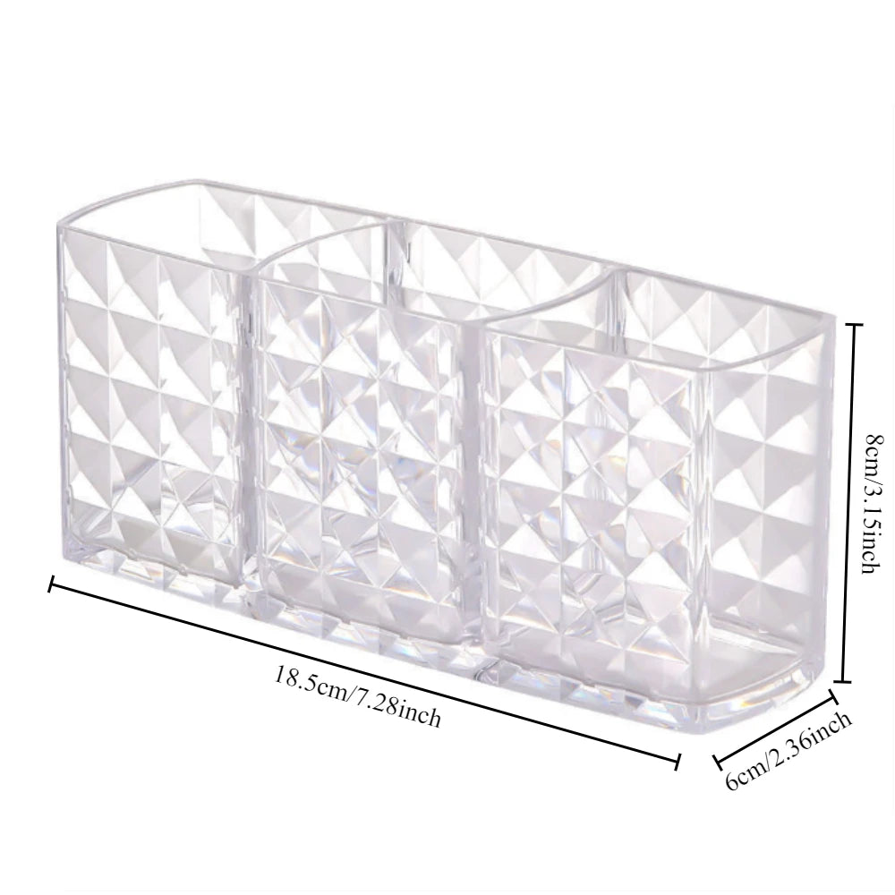 Diamond Patterned Mirror Storage Box – Elegant & Functional