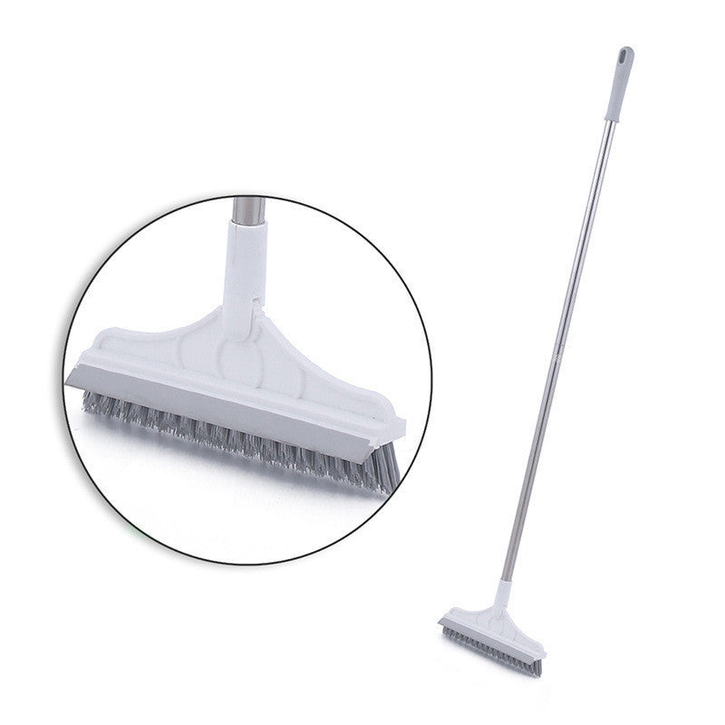 Floor Gap Cleaning hard Bristles Brush floor V-broom Rubber Wiper Glass Bathroom Toilet Tile Water Drying Dust Pet Hair Household Scraper