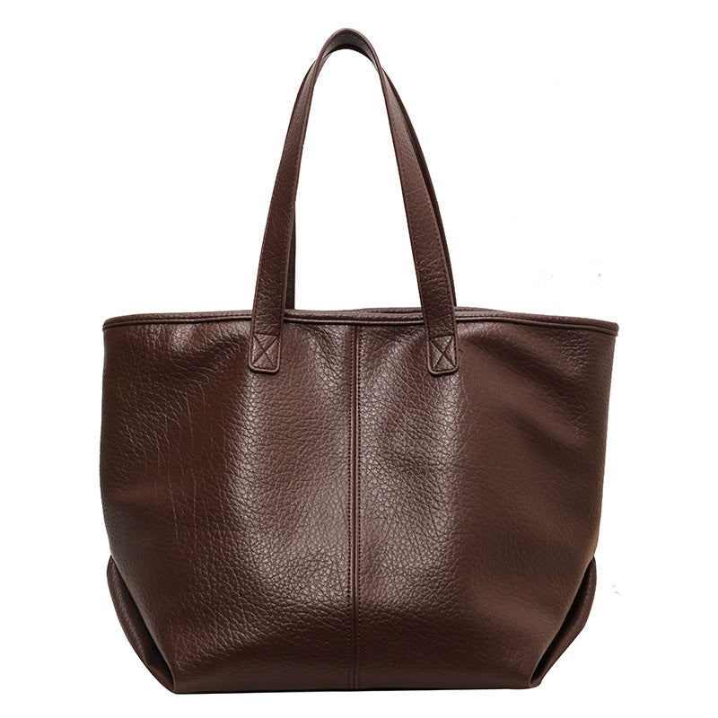 High-End Retro Women's Tote Bag – Niche, Stylish Commuting Handbag