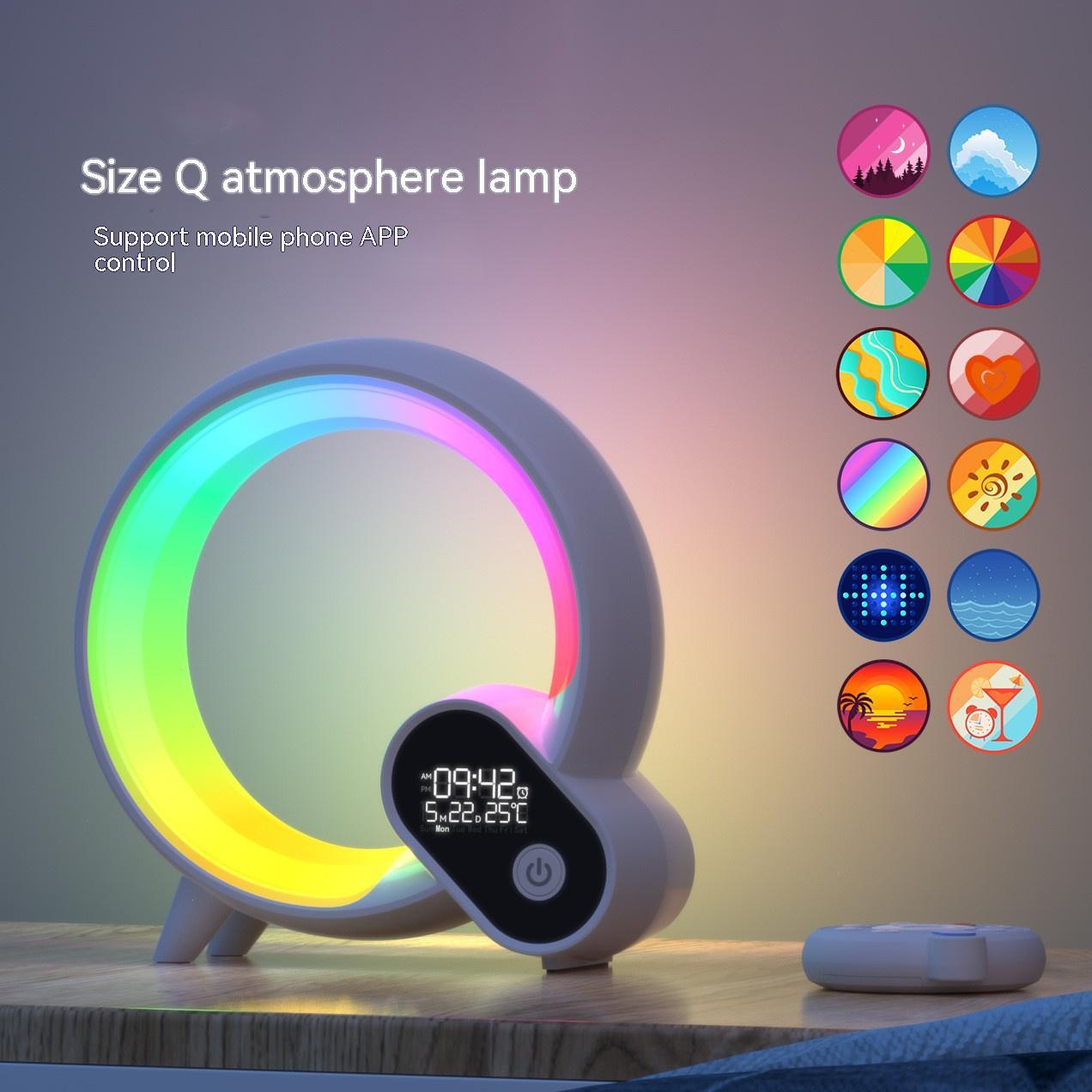 Colorful Atmosphere Light Clock – LED Lighting for a Soothing Wake-Up Experience